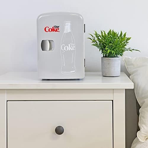 Diet Coke 4L Mini Fridge Portable Cooler Tabletop 12V AC/DC
