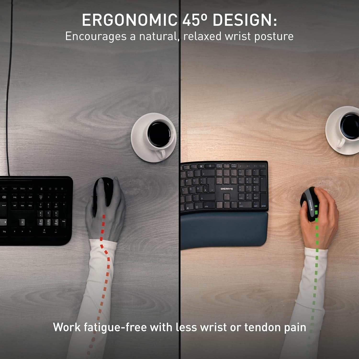 Ergonomic Vertical Wireless Mouse 1200 DPI 2.4GHz Comfort Grip