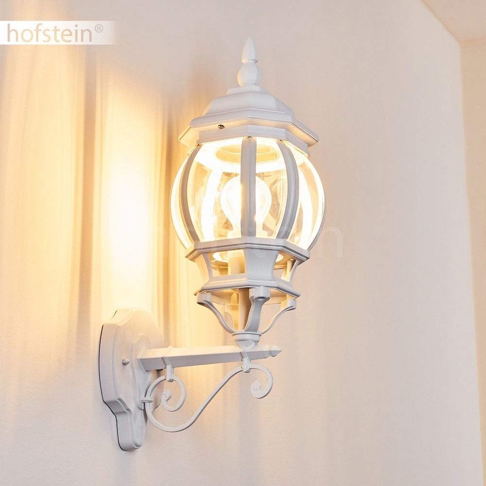 Lentua Outdoor Wall Light – White Antique Aluminum IP44