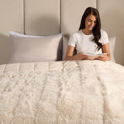 Weighted Blanket 6kg Fleece Throw Single Bed Adults Stress Relief