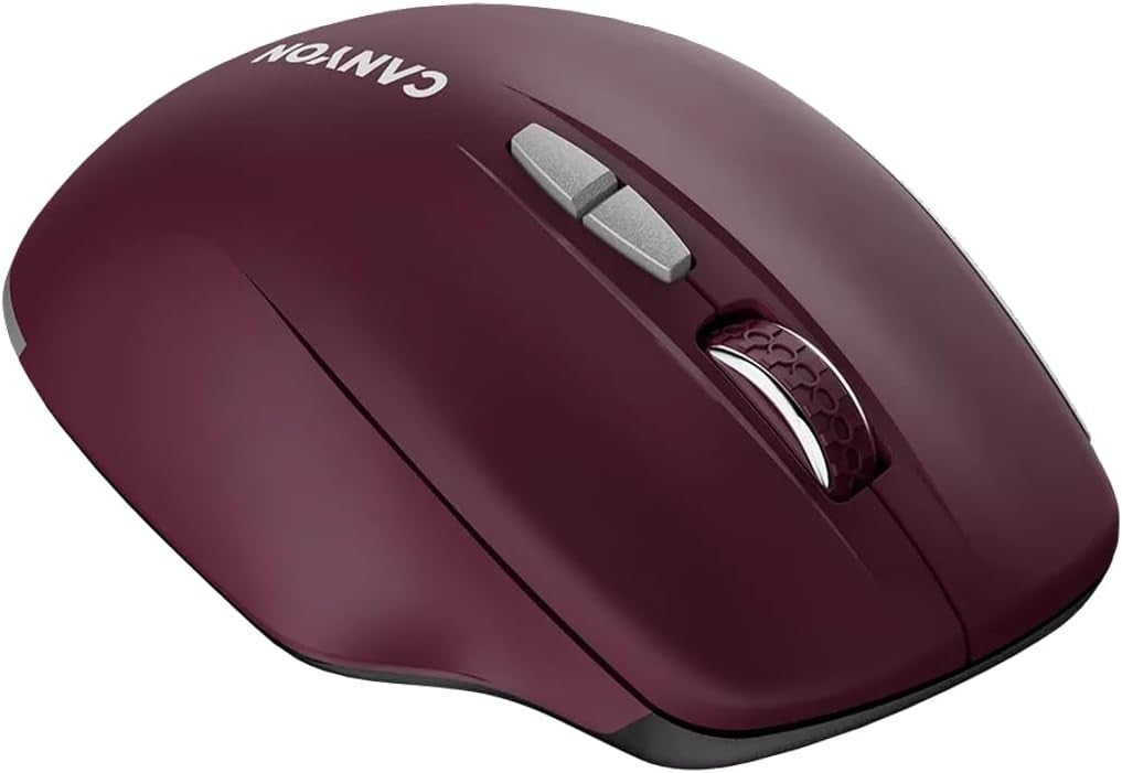 Wireless Optical Mouse 7 Buttons BlueLED Sensor Compact USB PC