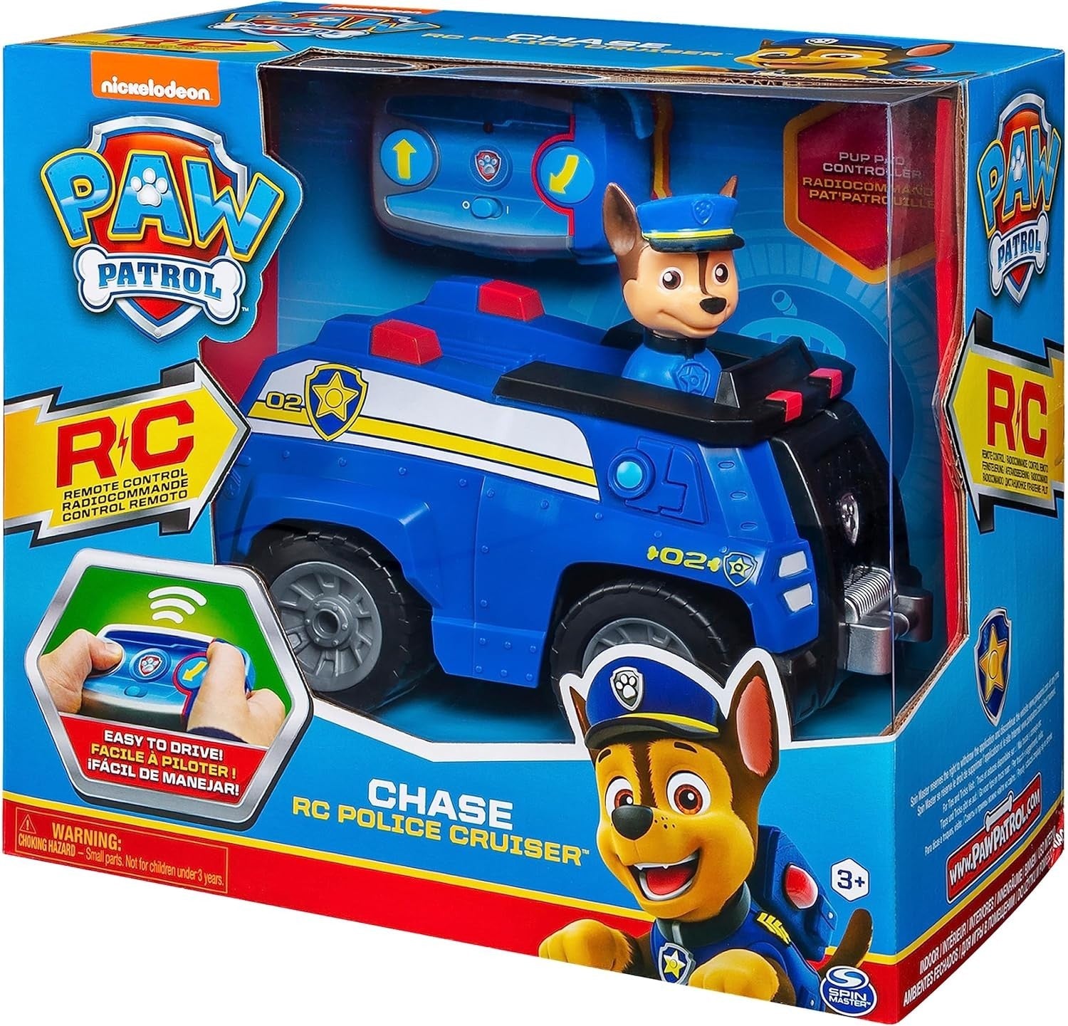 PAW Chase RC Police Cruiser – 2-Way Remote Control Toy for Kids 3+