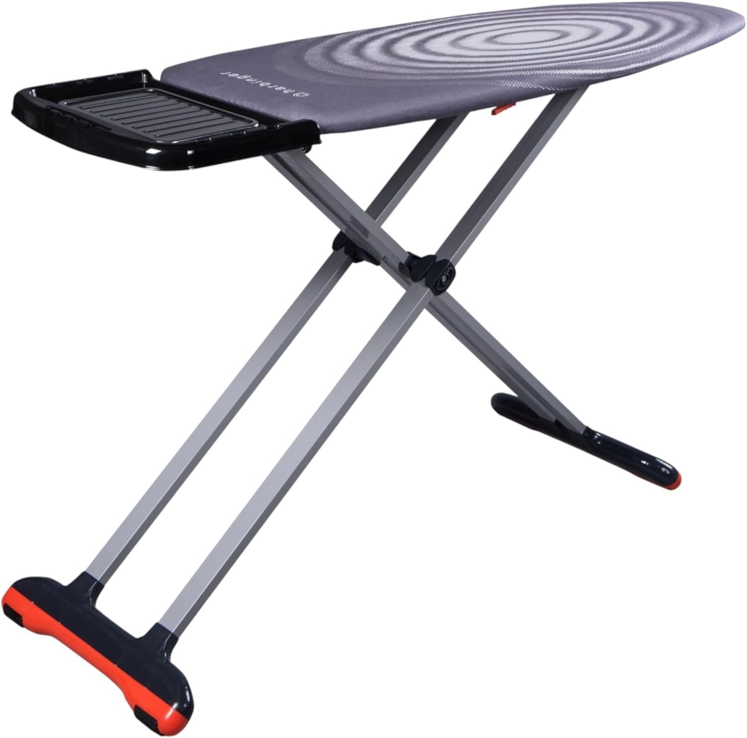 Extra Wide Ironing Board XL 127x46cm Adjustable Height Grey Steam Holder