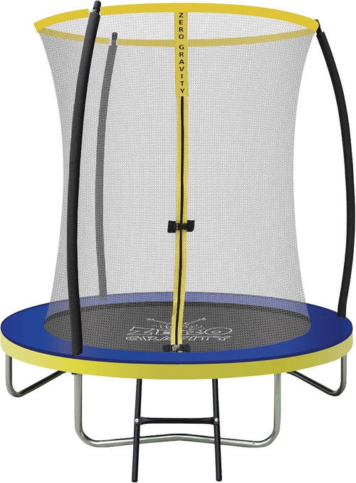 6FT Kids Garden Trampoline Safety Enclosure Ladder Round Outdoor