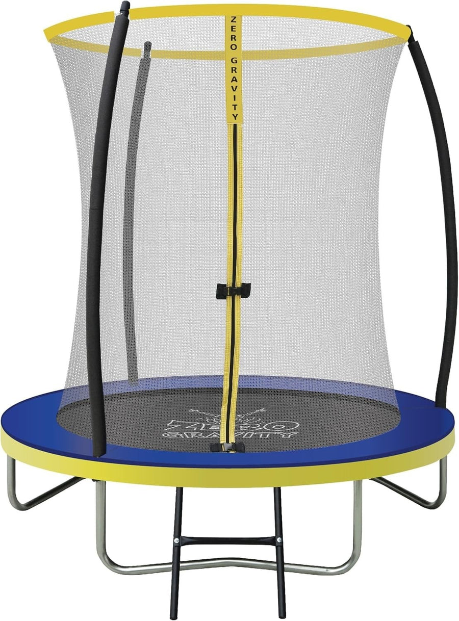 6FT Kids Garden Trampoline Safety Enclosure Ladder Round Outdoor