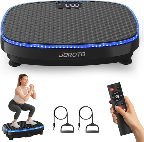 Triple Motor Vibration Plate 120 Levels Bluetooth LED Home Workout