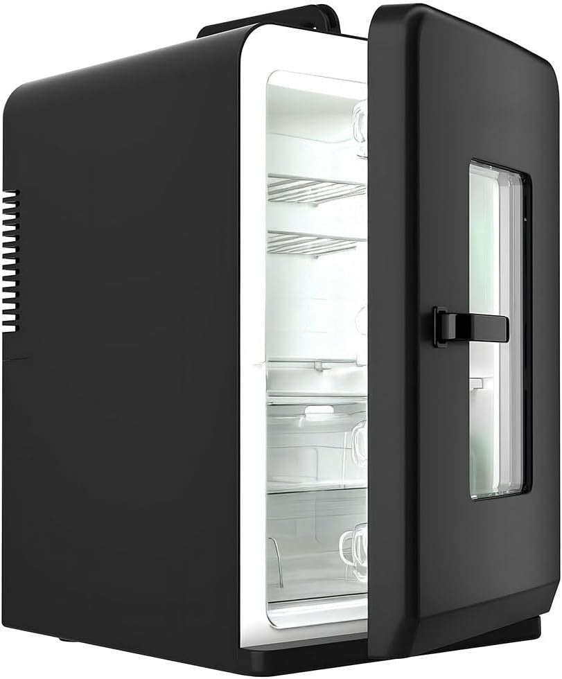15L Mini Fridge Black Portable AC/DC Cooler Warmer Office Car Use