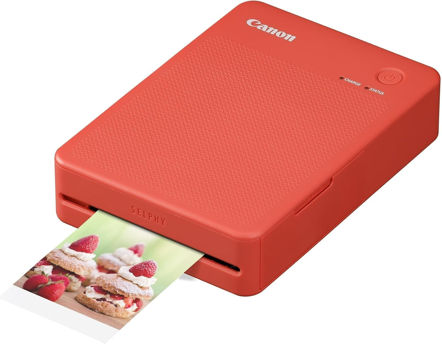 Portable Wi-Fi Dye Sublimation Printer | Peel & Stick Prints, USB-C Red