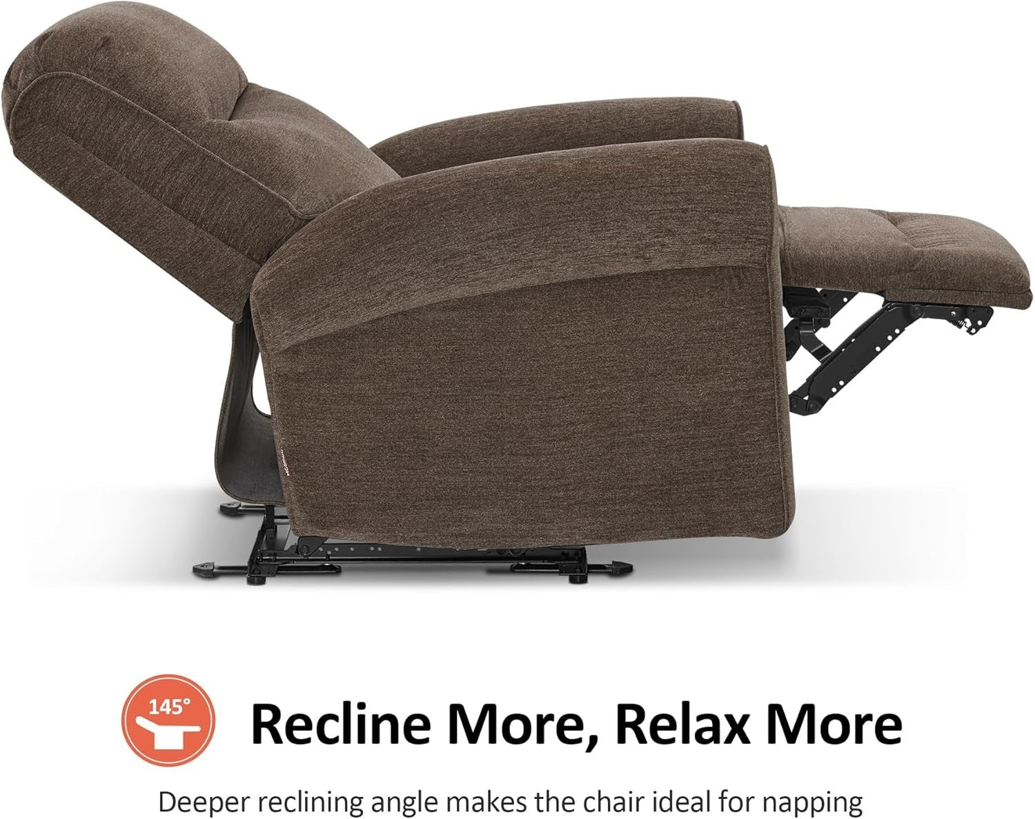 Wall Hugger Recliner Chair Small Space RV Compact Electric USB Fabric Medium