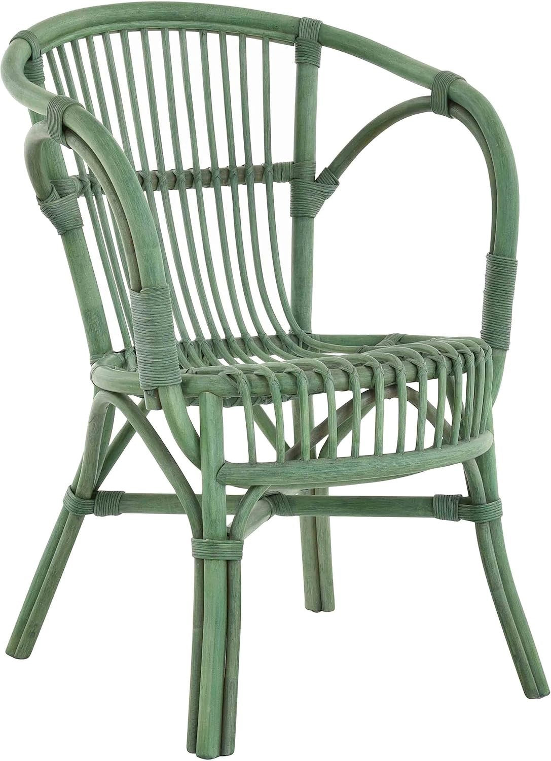 Scandinavian Rattan Wicker Chair Natural Handmade Indoor Lounge Armchair