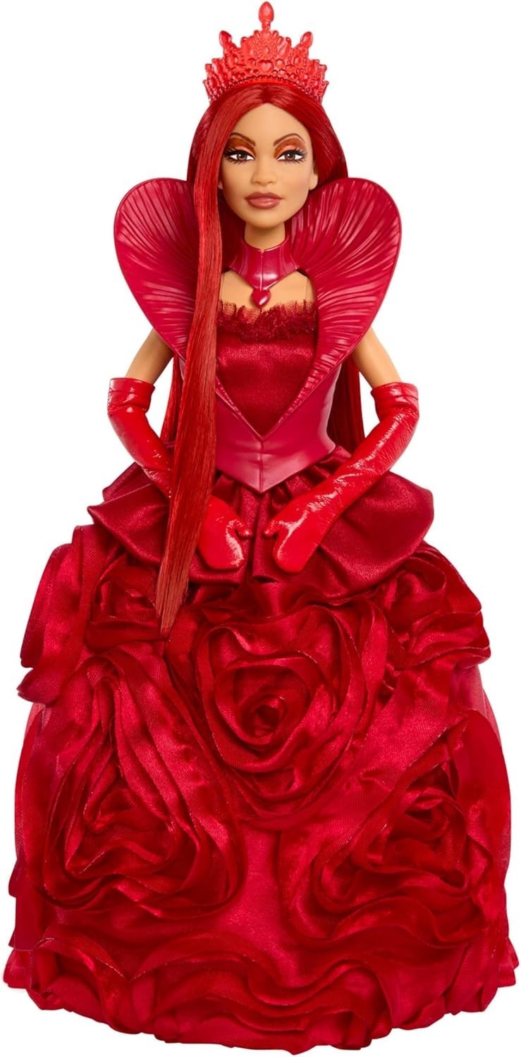 Movie Inspired Royal Fashion Doll Rose Gown Crown Articulated Stand