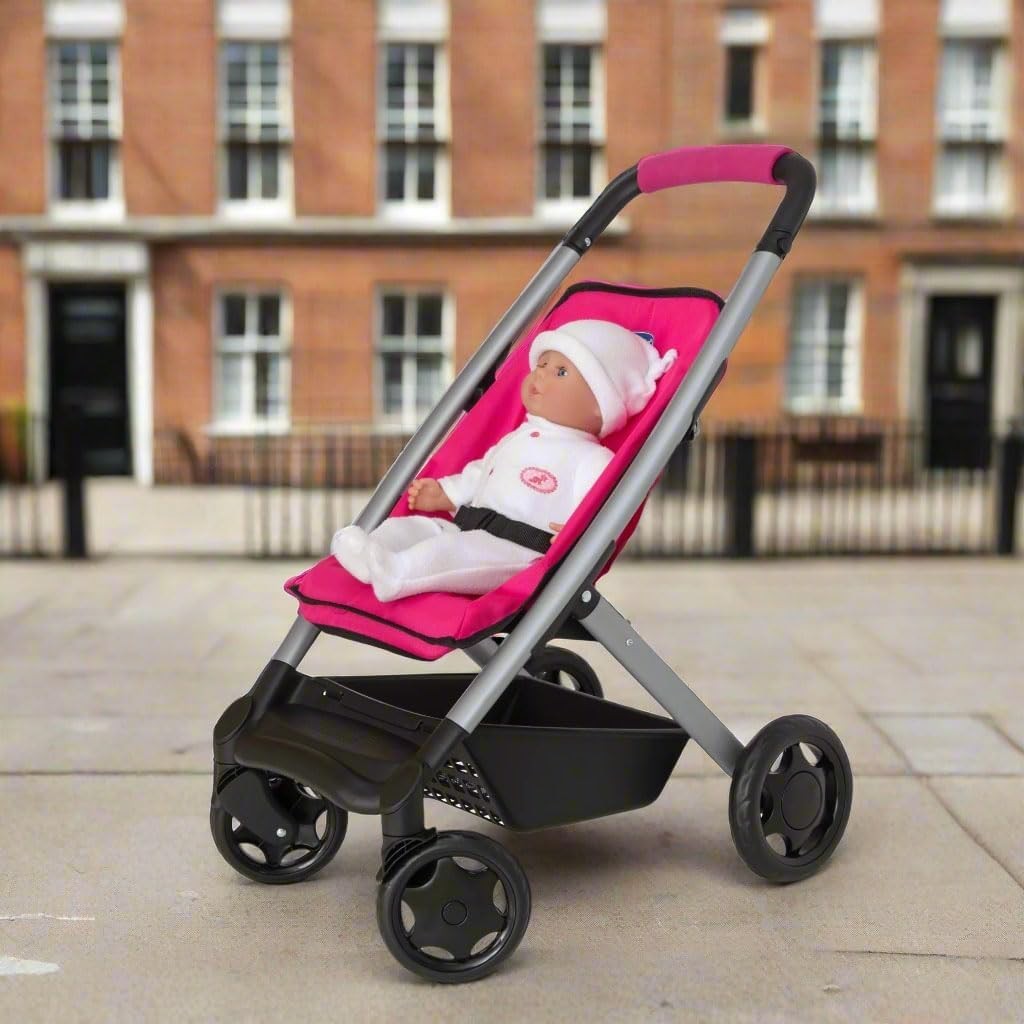 3in1 Dolls Pram Travel System Pushchair Carrycot Toy Stroller 3+