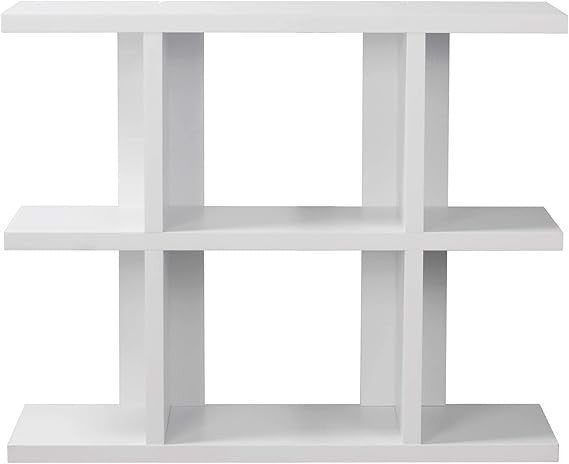 Modern 3-Tier Wooden Bookcase Shelf Unit Divider Display Rack for Living Room