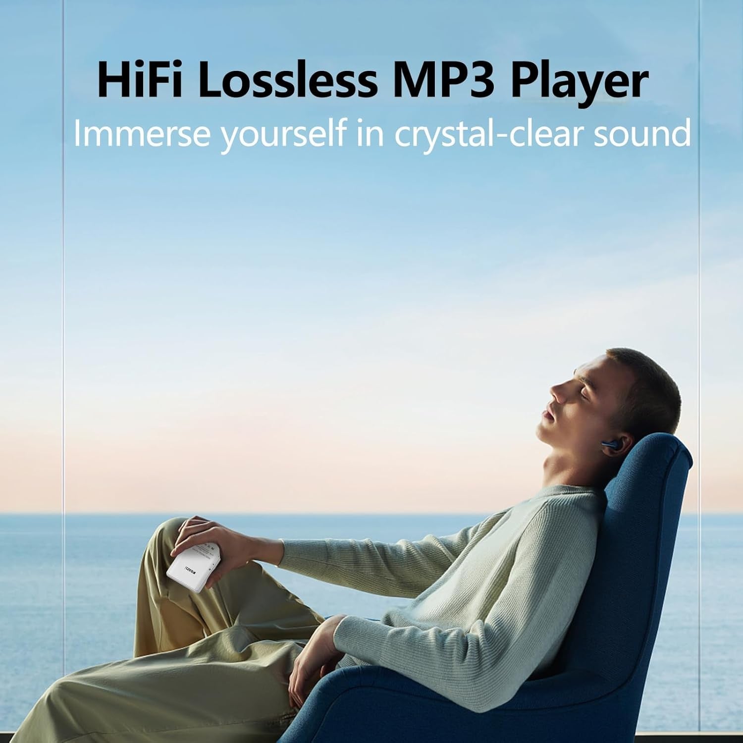 32GB Bluetooth 5.3 MP3 Player with 2.8 Inch Touch Screen Built-in Speaker Wirele