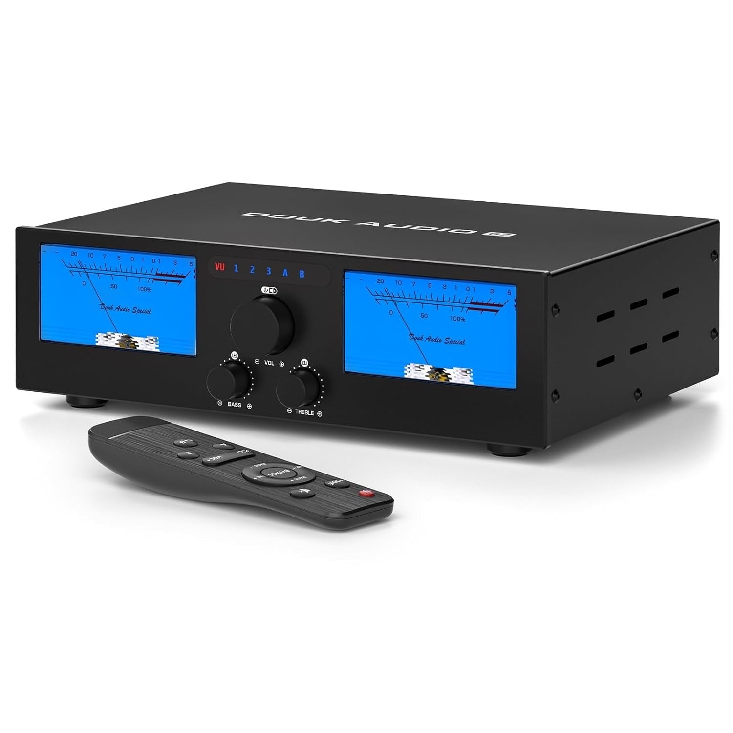 600W 4 Channel HiFi Power Amplifier XLR RCA TPA3255 VU