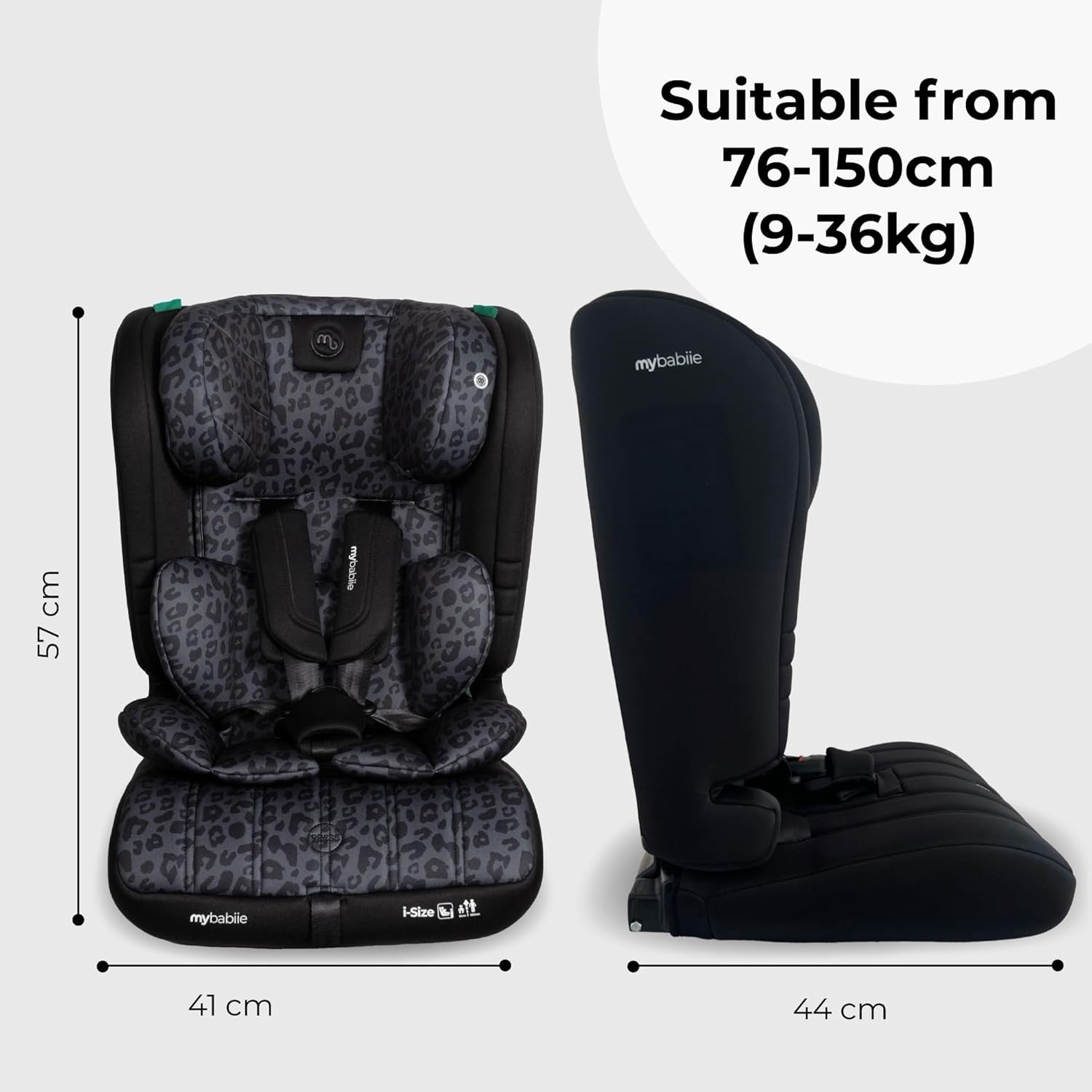 i-Size R129 Toddler to Booster Seat 5-Point Harness 76–150cm