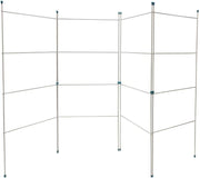 Folding Clothes Airer 4 Panel Indoor Outdoor Laundry Dryer Space Saving White