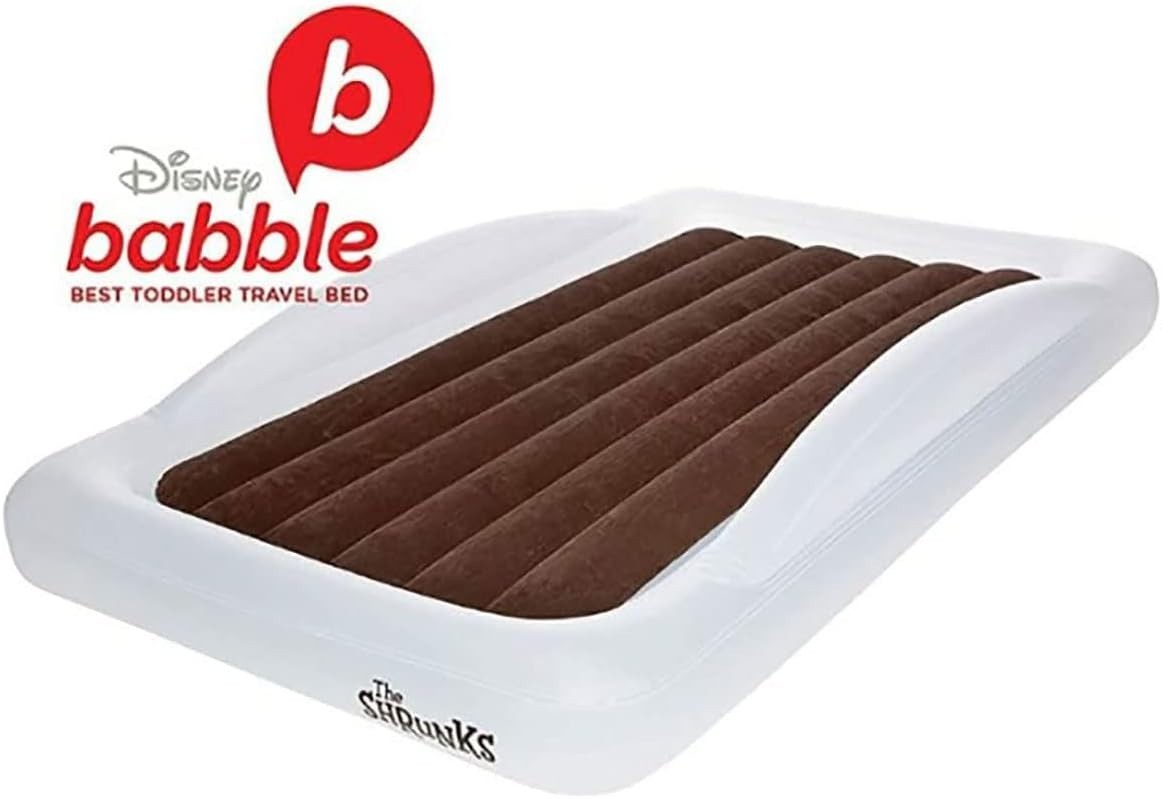 Toddler Inflatable Travel Bed 152×94CM Kids Air Mattress w/ Rails & Pump