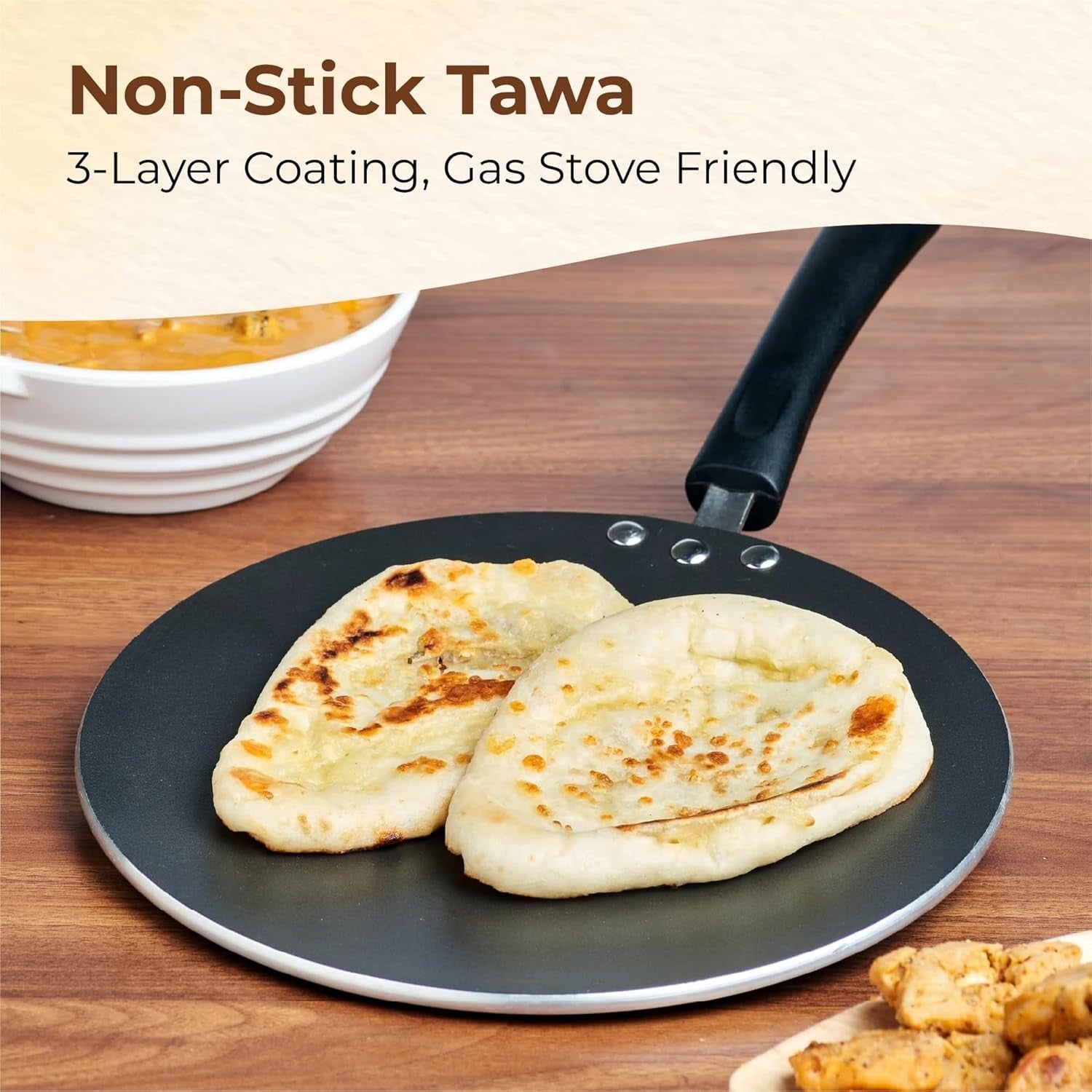 30 cm STL Non-Stick Crepe, Chapatti & Omelette Pan Induction Compatible