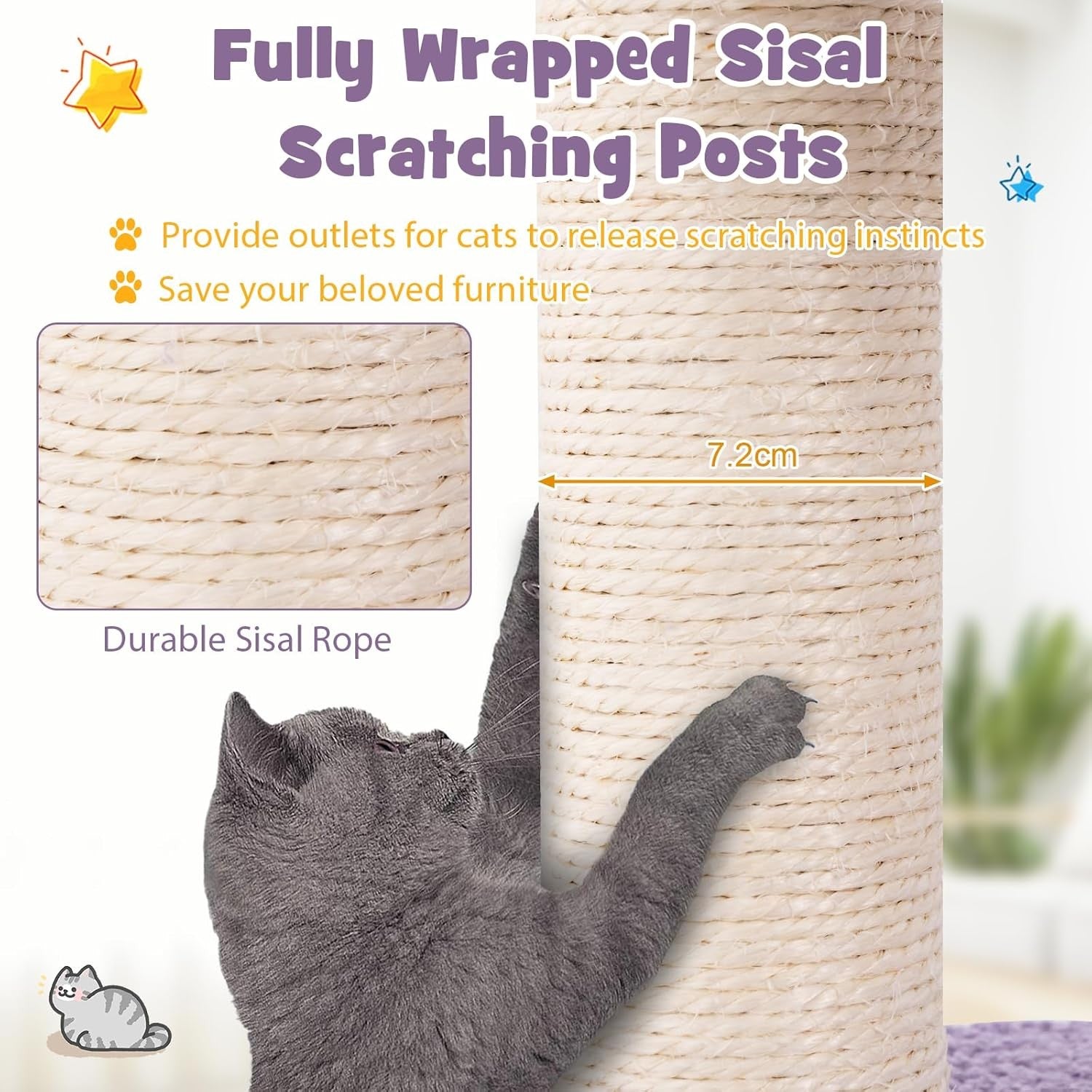Cat Tree 160cm Multi Level Climbing Tower Condo Hammock Sisal Indoor Cats