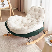 Comfy Velvet Rocking Chair for Adults, High Back Lounge Seat Indoor Use