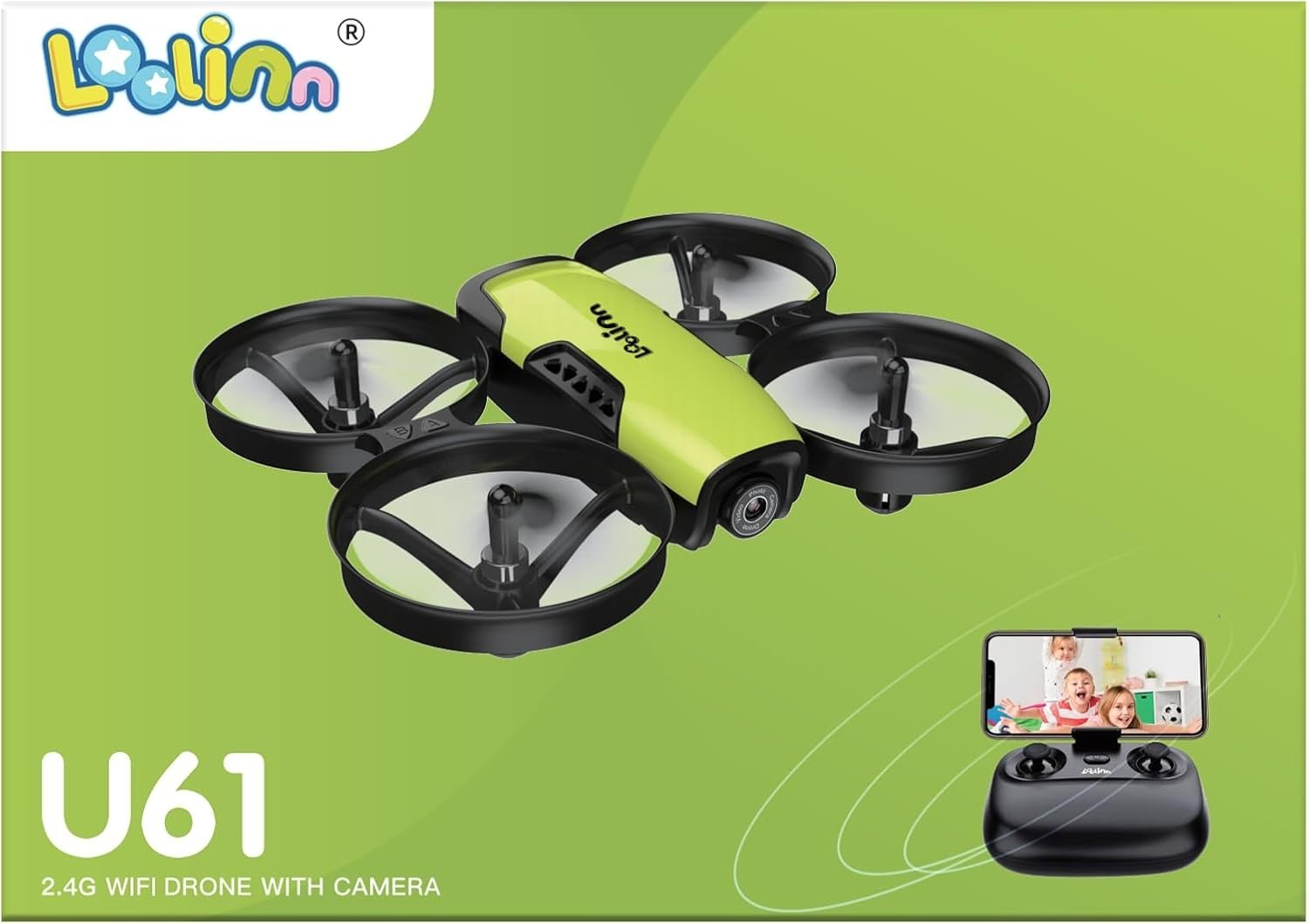 Mini Drone for Kids with Camera, 21min Flight Time, Safe RC Quadcopter Toy