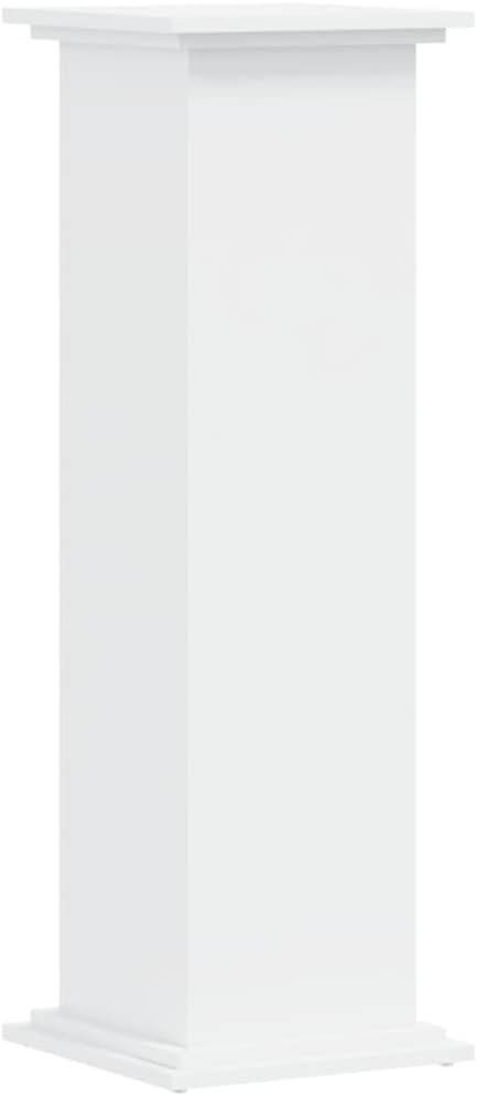 White Tall Plant Stand 100cm Indoor Outdoor Wood Flower Pot Display Holder