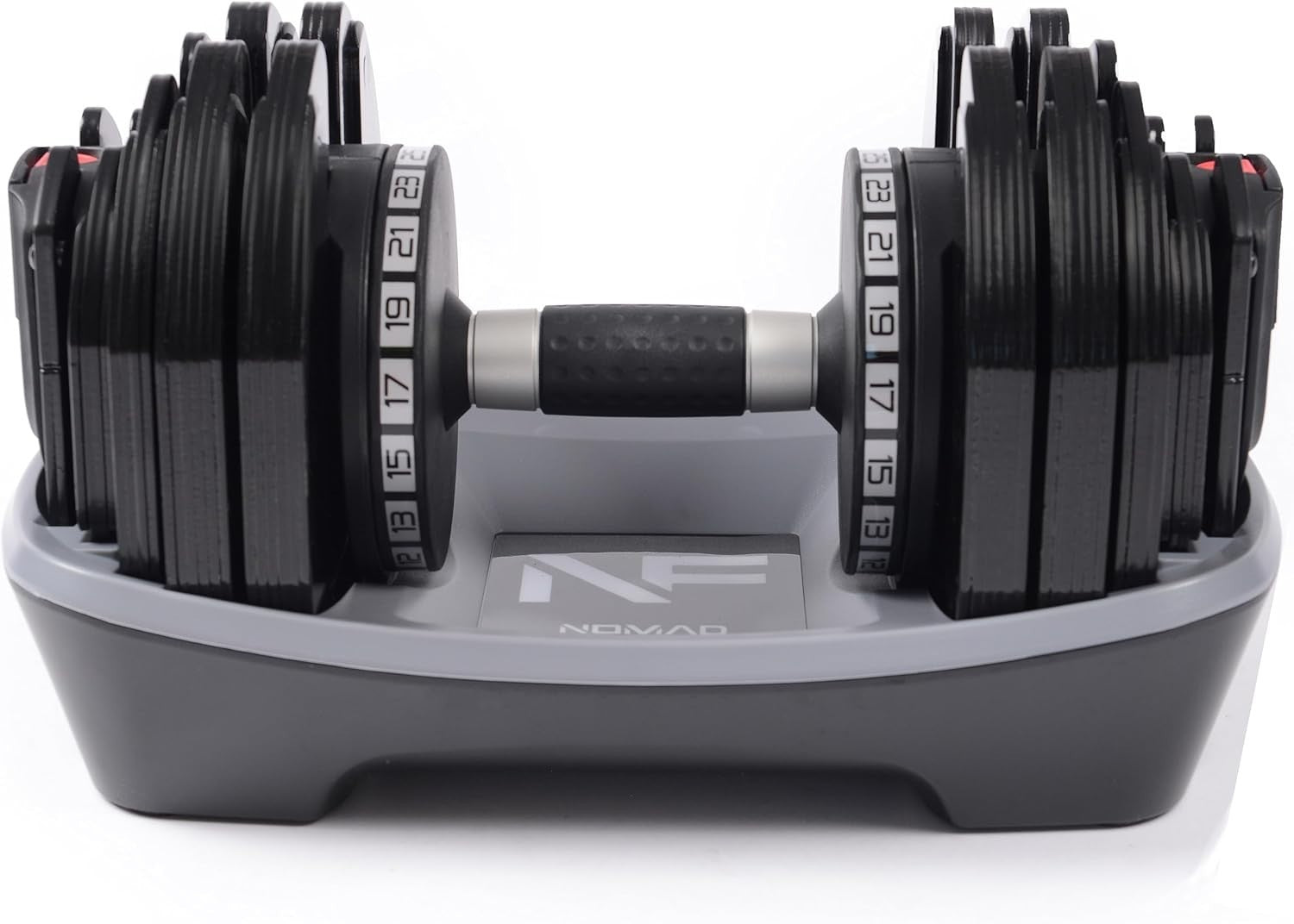 25kg Adjustable Dumbbells Pair 18-in-1 Quick Dial Home Gym Weights