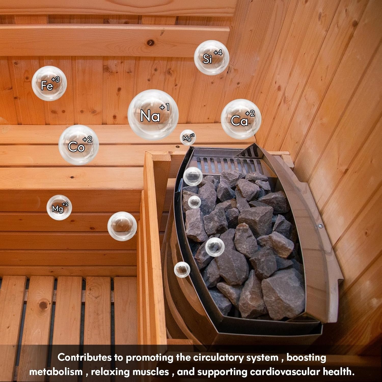35lb/16kg A+ Grade Sauna Stones – Volcanic Rocks for Sauna Heater Accessories
