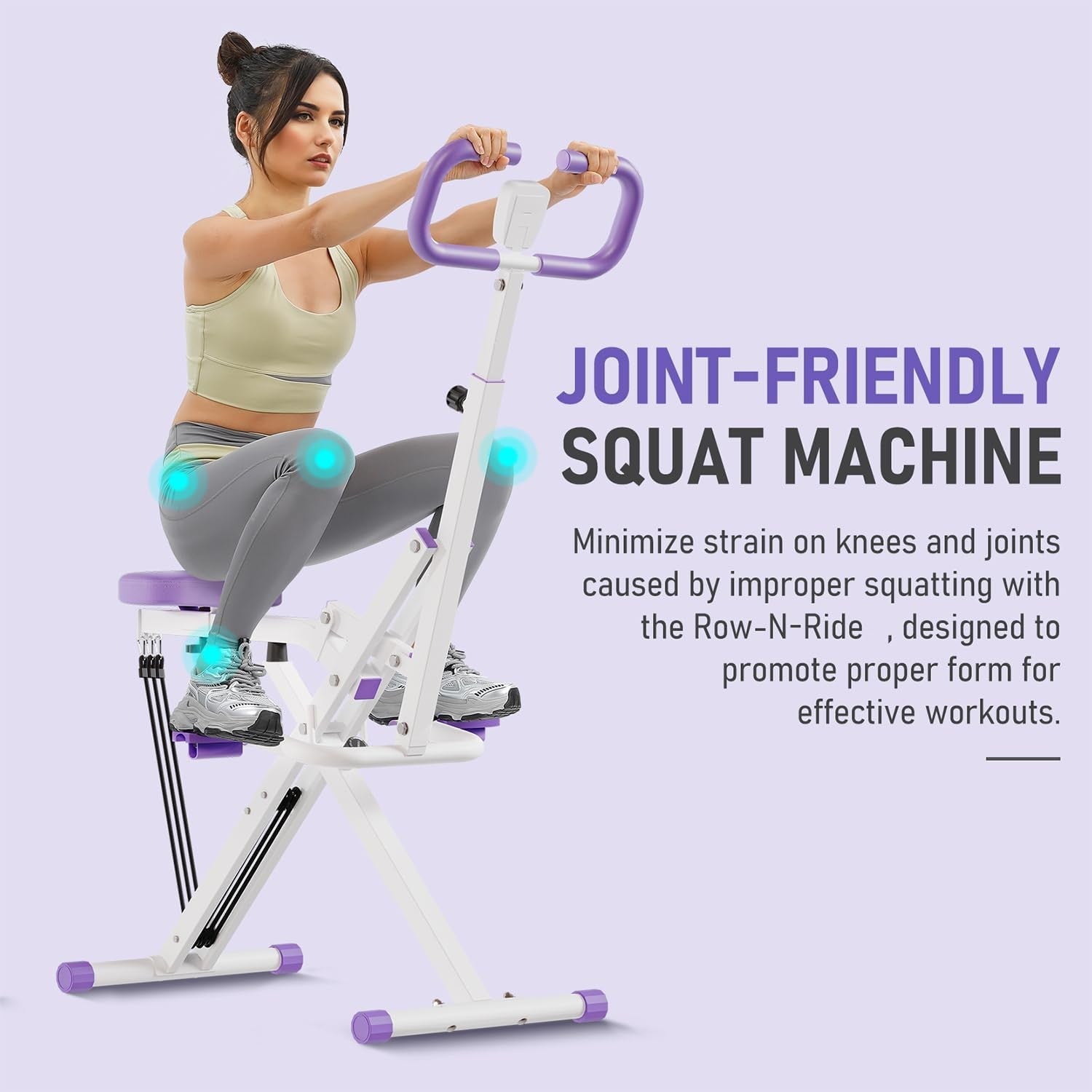 Deep Squat Machine Rowing Trainer Full Body Home Gym Monitor