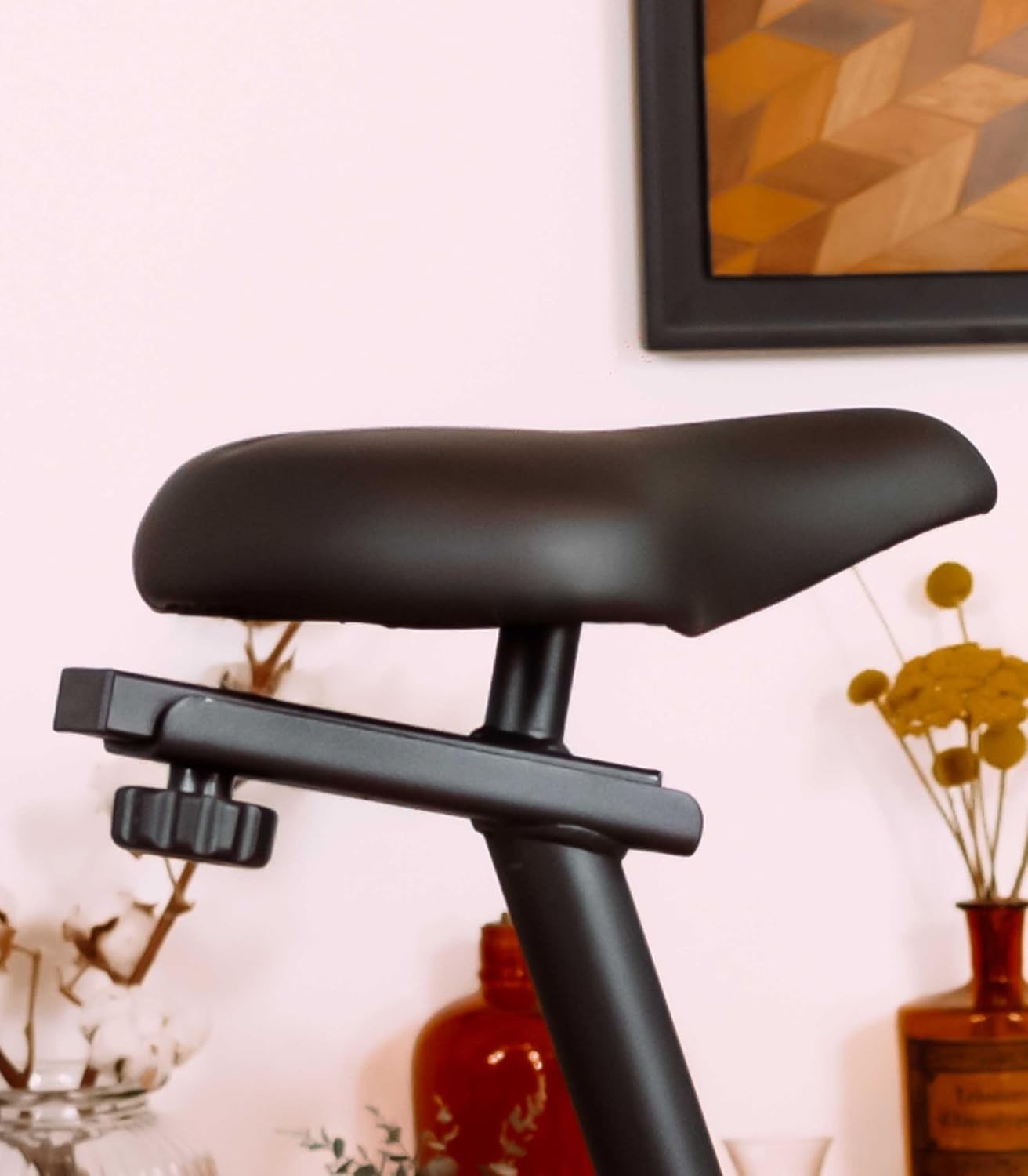 Foldable Magnetic Exercise Bike w/ 8kg Flywheel, LCD Console 8 Resistance Levels