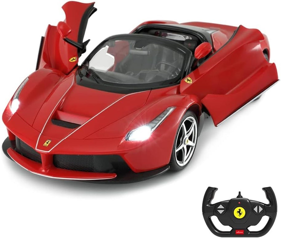 1:14 RC Car – Red Convertible with Open Doors, Working Lights & Drift