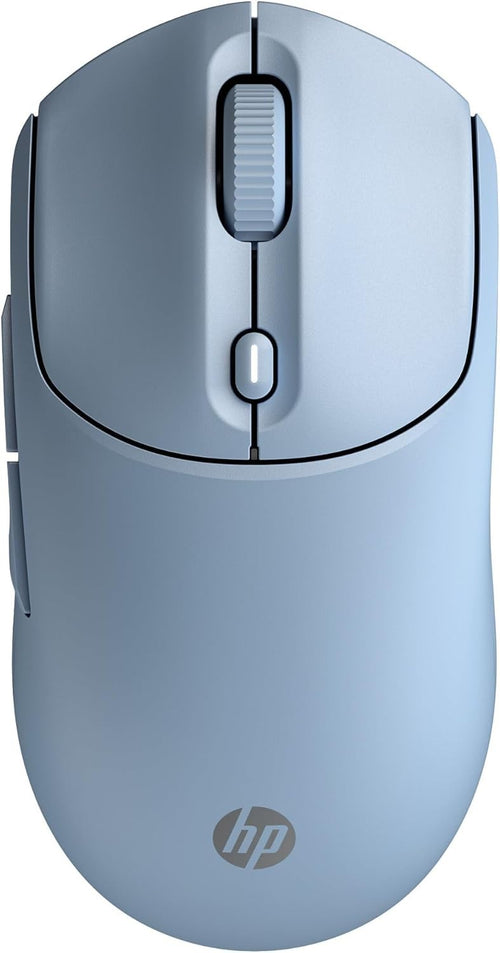 Blue Quiet Wireless Mouse Dual Bluetooth 6000 DPI Soft Touch Office Laptop