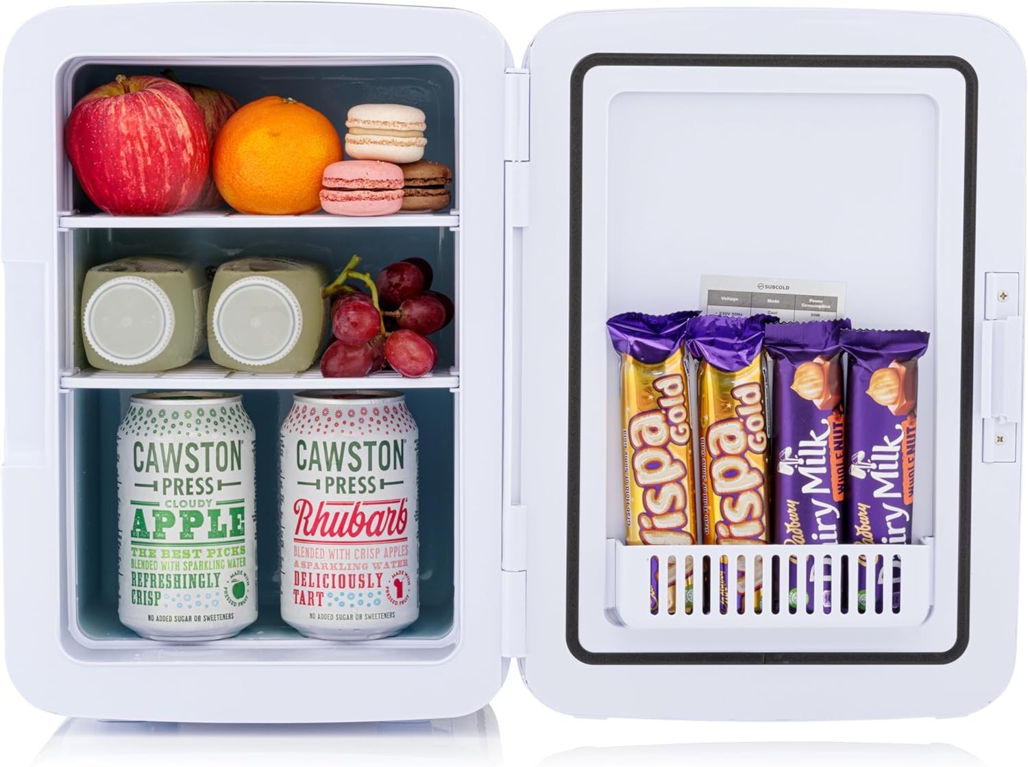 Portable Mini Fridge Cooler & Warmer 10L Compact AC/DC Small Free-Standing