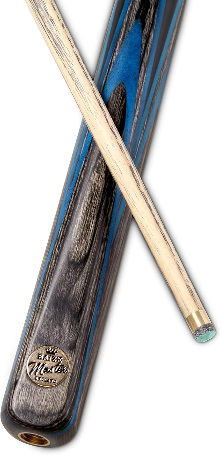 57” Luxury English Pool Cue 3/4 Joint Hand Spliced Ebony 8mm Tip