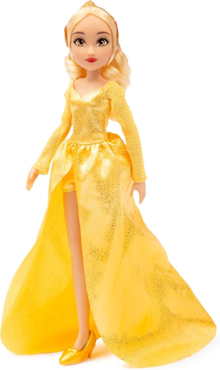 Gold Fairy Ball Gown Fashion Doll Tiara Poseable Collectible