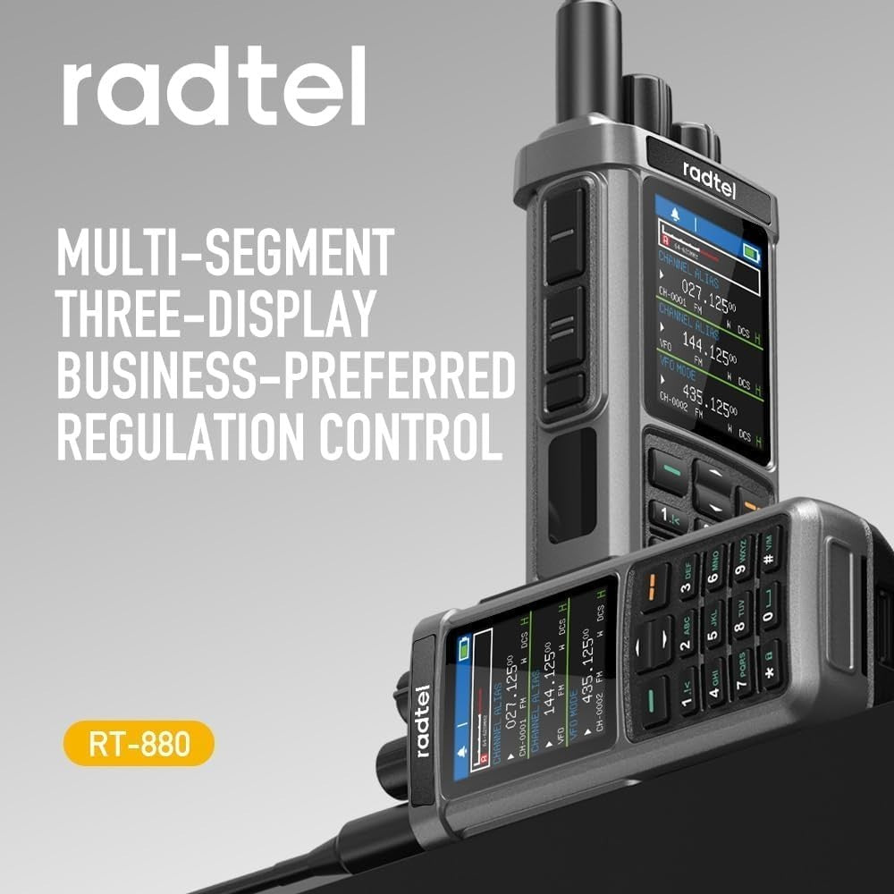 10W GPS APRS Ham Radio 1024CH Cross Band Repeater Colour Display