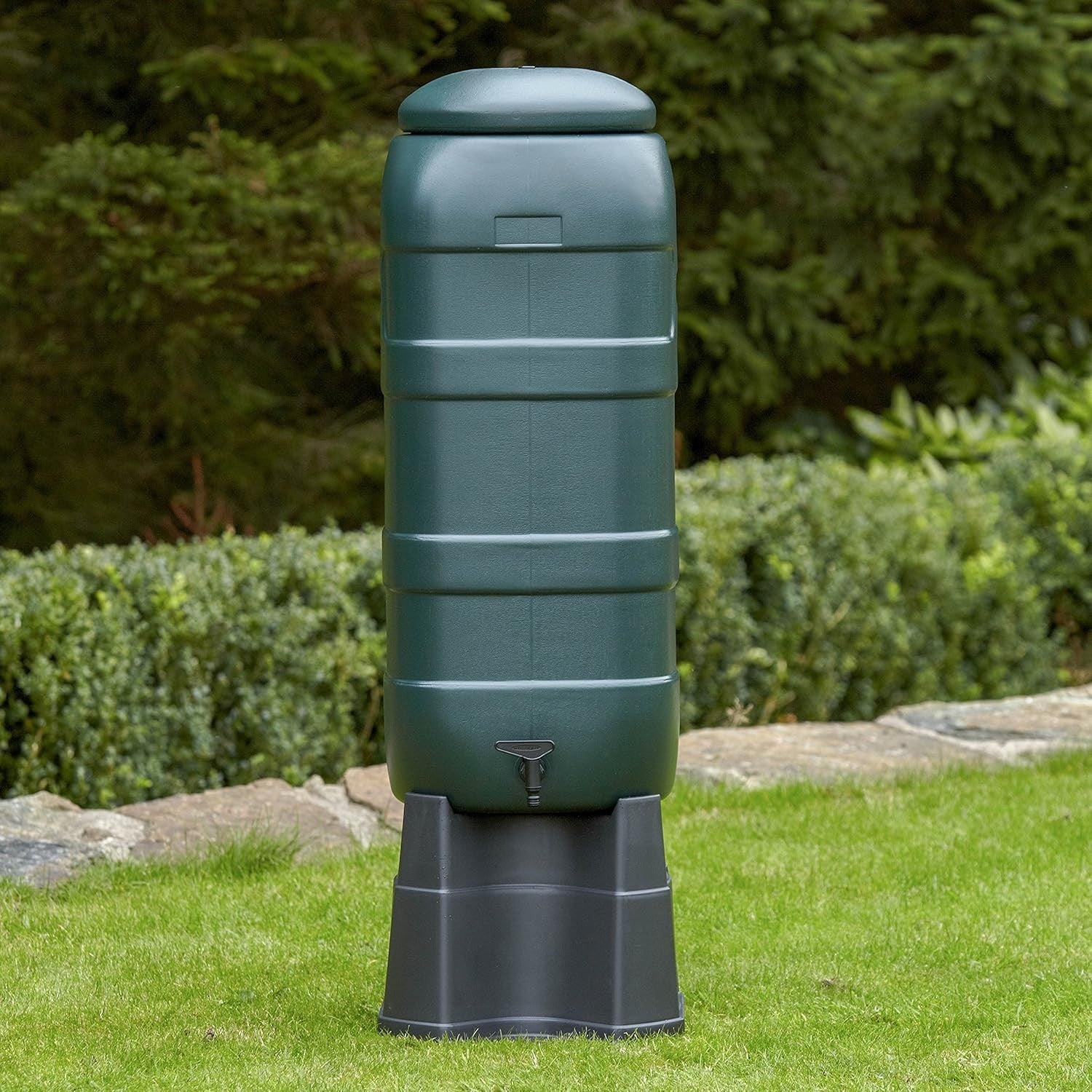 100L Mini Rainsaver Water Butt Kit With Stand, Tap & Diverter Rain Collector