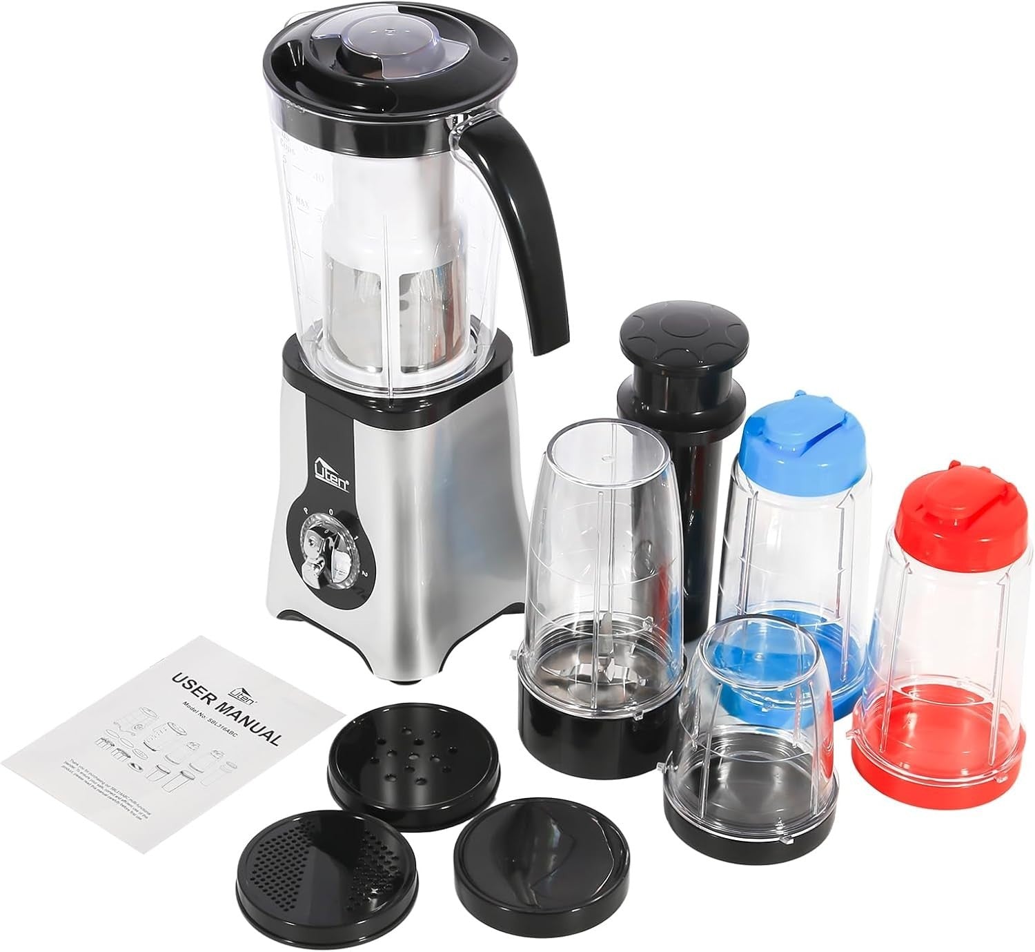 2200W Nutri Blender Mixer 1.25L Ice Crush Smoothie Juicer Grinder Set