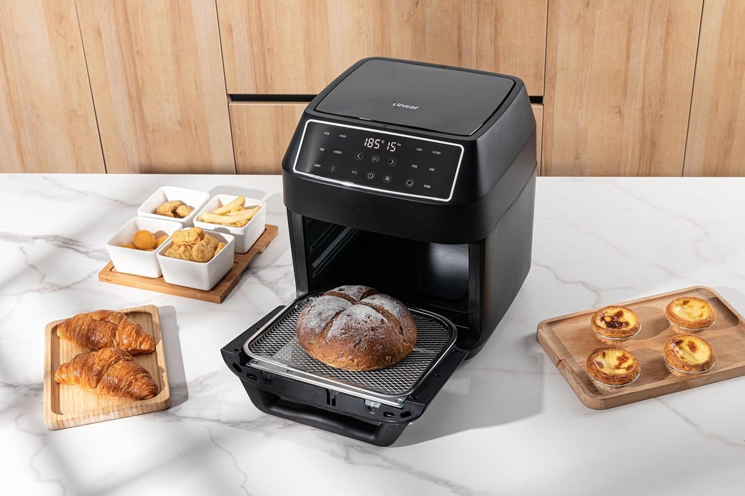 12L Air Fryer Oven Rotisserie 1700W Digital LED 8 Presets Accessories XL