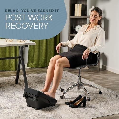 Heated Foot & Calf Massager for Neuropathy Pain Relief Vibration Therapy