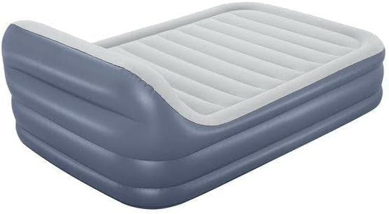Queen Airbed 89"x60"x33" Inflatable with SleekFlow Headboard & Pump
