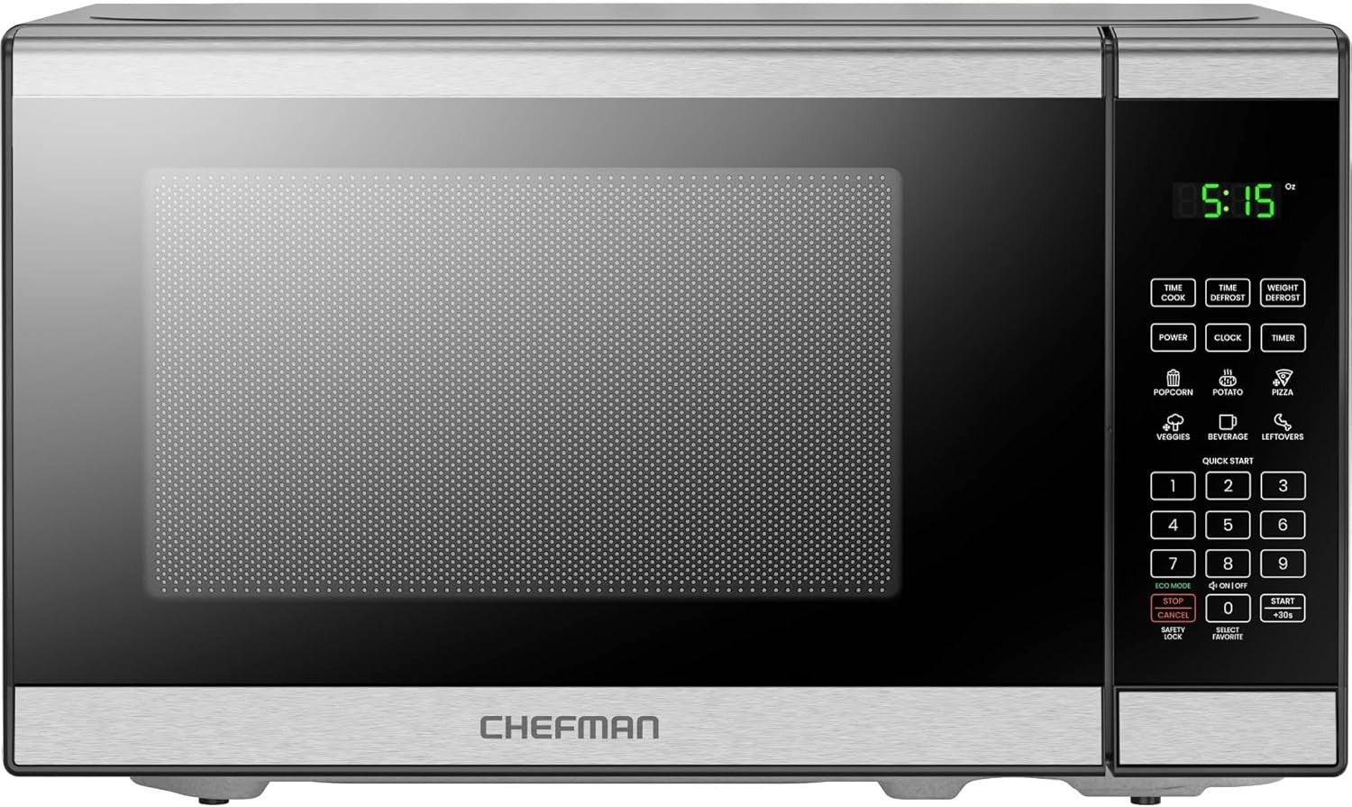 20L 800W Digital Microwave 10 Power Child Lock Steel