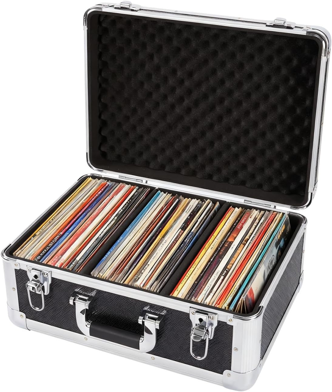 60 CD DVD Storage Box with Lid Stackable Media Organizer Disc Case