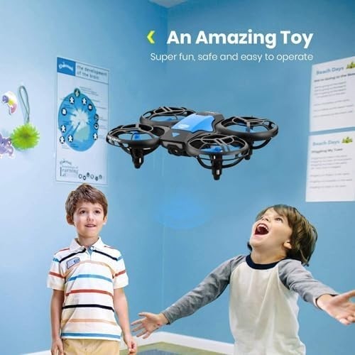 Mini Hand Controlled Drone with 3 Batteries, 3D Flip & Auto Hover for Kids