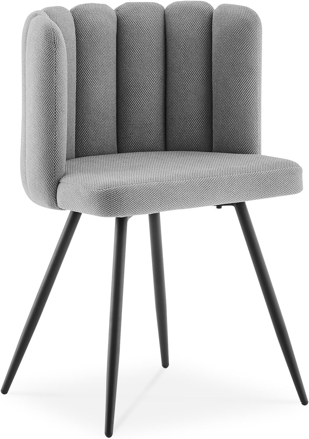 Grey Velvet Tub Chair Upholstered Accent Armchair with Metal