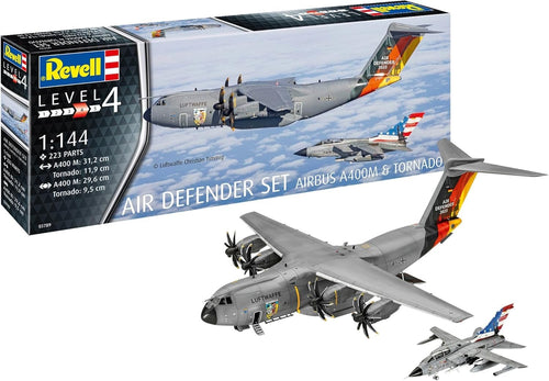 1:144 Air Defender Model Kit 223pcs NATO Aircraft Set A400M Tornado Build Kit