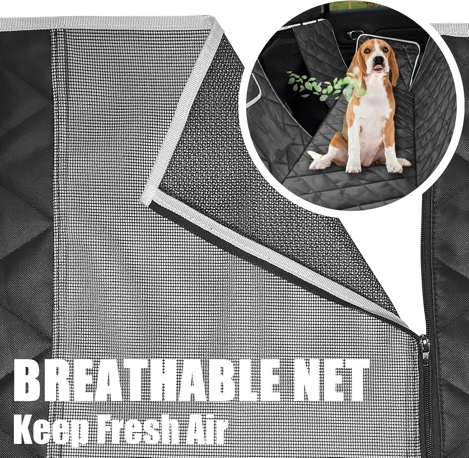 Waterproof Dog Car Seat Cover Hammock Mesh Window SUV Truck Protector