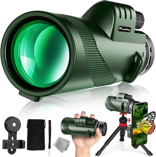 40x60 HD Monocular Telescope Green with Tripod Smartphone Adapter