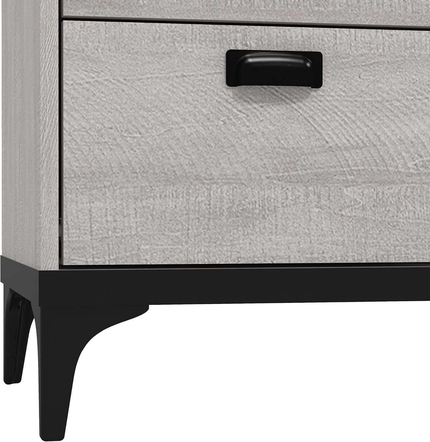 4 Drawer Chest Dusty Grey Oak Bedroom Storage Cabinet Modern Tall Unit